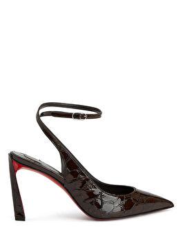 Condora Kahverengi Deri Topuklu Ayakkabı