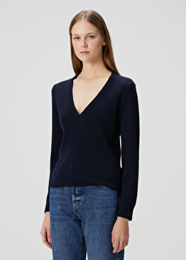 Koyu Lacivert Yün Triko