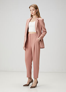 Gül Kurusu Krep Havuç Pantolon