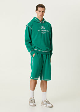 Yeşil Logo Detaylı Bermuda