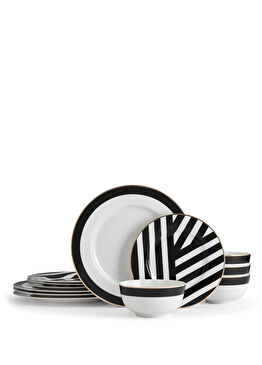 MKLUXEDECO12PC Luxe Deco 12 Parça Yemek Takımı