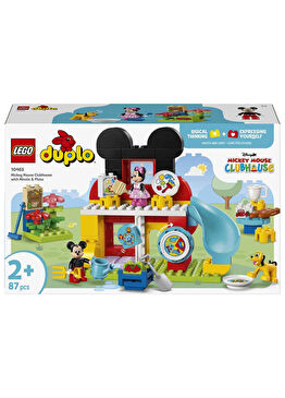 Duplo Disney Minnie ve Pluto ile Mickey’nin Kulüp Evi 87 Parça 2+ Yaş Yapı Oyuncağı 10465