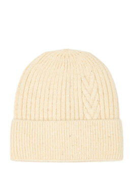 Bej Kadın Yün Karışımlı Bere