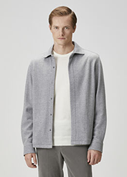 Gri Yün Dış Gömlek