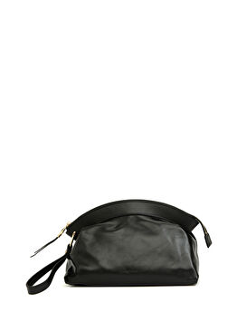 Siyah Kadın Deri Clutch