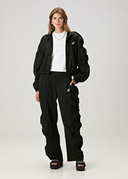 Siyah Fermuar Detaylı Pantolon