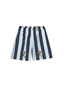 Mavi Çizgili Erkek Çocuk Pantolon