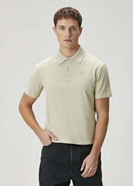 Açık Yeşil Polo Yaka Logo Nakışlı T-shirt