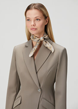 Desenli Kadın İpek Fular