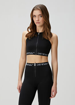 Siyah Logo Bantlı Büstiyer