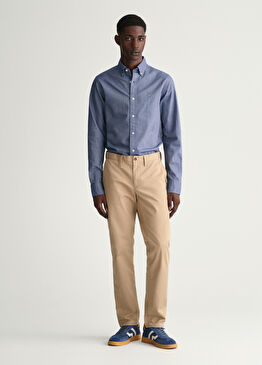 Slim Fit Bej Erkek Pantolon
