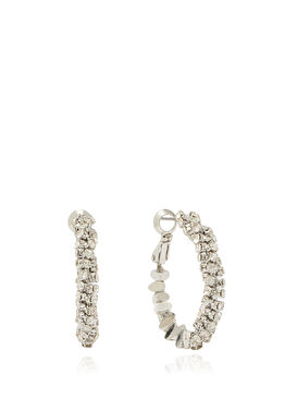 Silver Kadın Halka Küpe