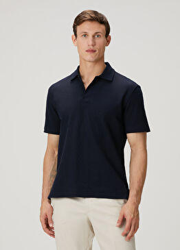 Lacivert Polo Yaka T-shirt