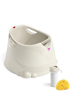 Opla Kırık Beyaz 3 Parça Bebek Banyo Seti 