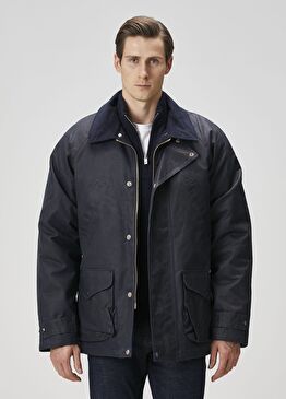 Lacivert Kapitoneli Mont