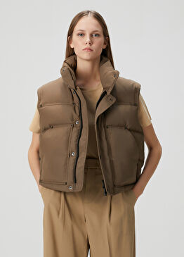 Kahverengi Puffer Yelek