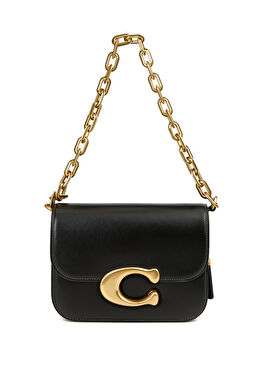 Idol Siyah Kadın Deri Omuz Çantası