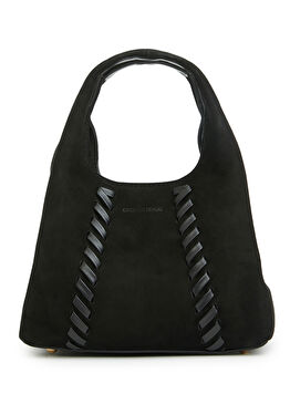 Siyah Kadın Süet Çanta