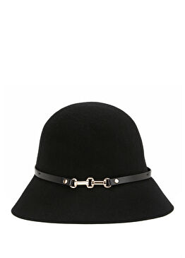 Siyah Kadın Yün Şapka