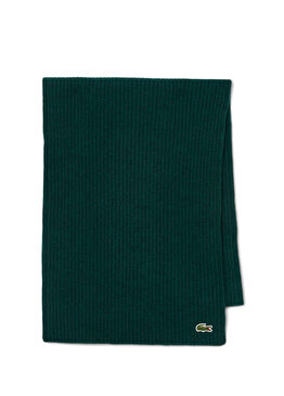 Koyu Yeşil Yün Unisex Atkı