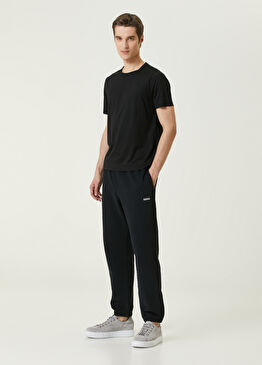 Siyah Logolu Jogger Eşofman Altı