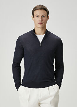 Lacivert Yün Hırka