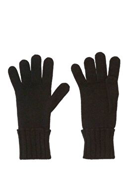 Siyah Kadın Kaşmir Eldiven