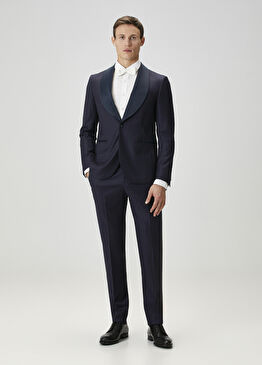 Lacivert Yün Smokin