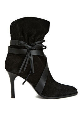 Atiny Siyah Kadın Süet Bot
