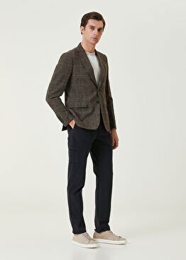 Lacivert Pilili Pantolon