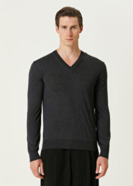 Maglia Gri Yün Kazak