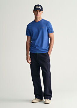 Mavi Logolu Bisiklet Yaka Regular Fit Kısa Kollu Erkek T-shirt