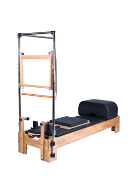 Tower Siyah Reformer Plus (+) Pilates Aleti