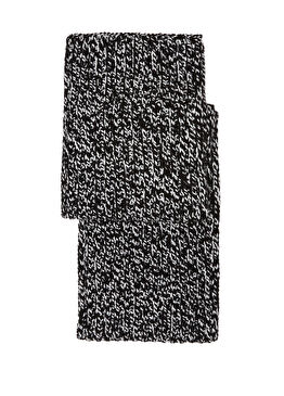 Siyah Beyaz Erkek Kaşmir Atkı