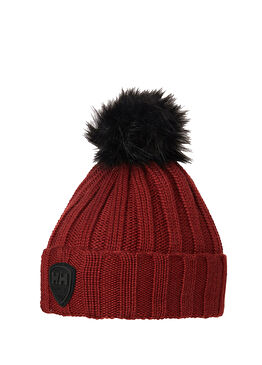 W Limelight Red Ponponlu Kadın Bere 