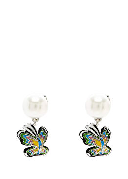 x Hattie Stewart Yeşil Kadın Küpe