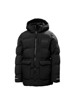 JR Nord Puffy Siyah Suya Dayanıklı Unisex Çocuk Parka