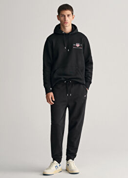 Siyah Regular Fit Erkek Eşofman Altı