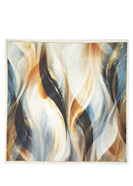 Colorblocked Desenli Kadın Eşarp