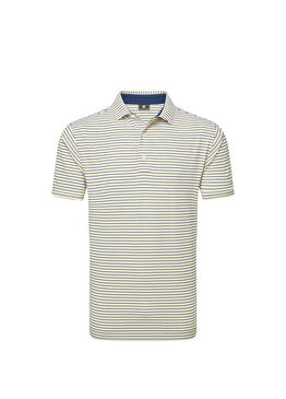 Balance Stripe Lisle Renkli Kısa Kollu Erkek Golf T-Shirt