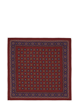 Bordo İpek Poşet Mendil
