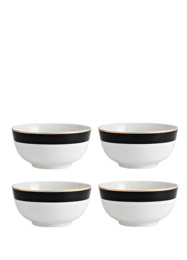 MKLDBOWLPK4 Luxe Deco Fine China 4'lü Porselen Mısır Kasesi Seti