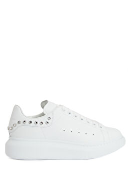 Oversized Beyaz Kadın Deri Sneaker