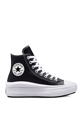 Chuck Taylor All Star Move Siyah Deri Platform Unisex Sneaker