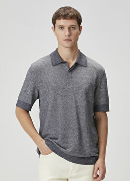 Koyu Mavi Polo Yaka T-shirt