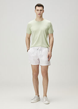 Madeira Pembe Çizgi Desenli Mayo