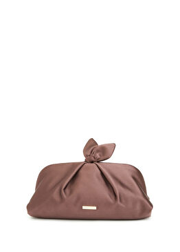 Bow Tie Kahverengi Kadın El Portföyü