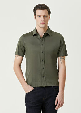 Yeşil Kısa Kollu Gömlek