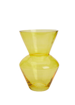 S Sarı Cam Vazo