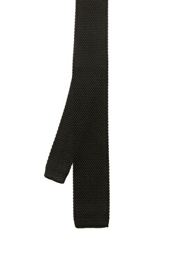 Siyah Örgü İpek Kravat